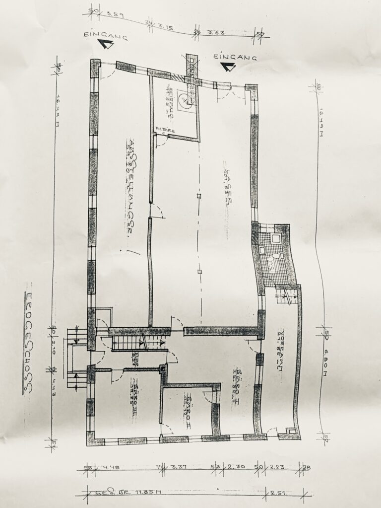 Grundriss, Historische Hofstelle am Riegsee, Bild 1